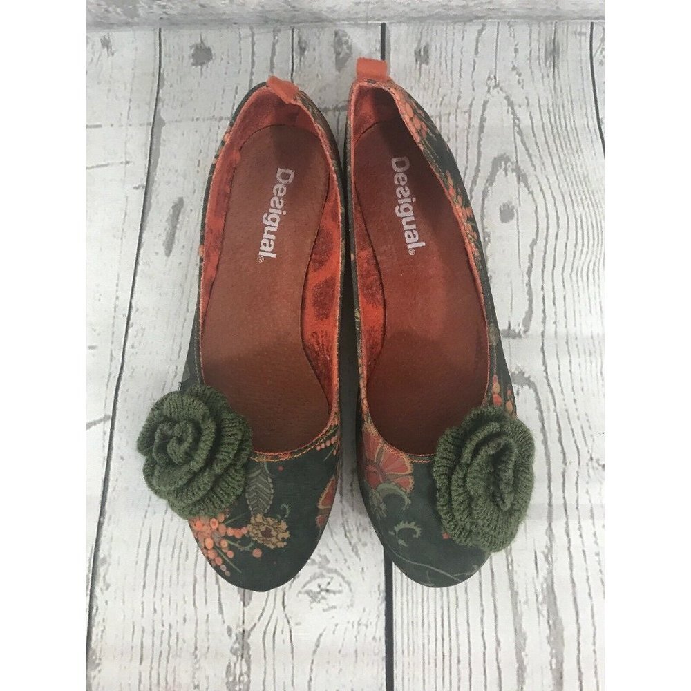 Desigual Prat Flat with Flower 7/37 - Picture 2 of 6